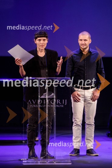  Sara Kern, režiserka;  Rok Biček, režiser25. festival slovenskega filma, zaključek festivala v Portorožu