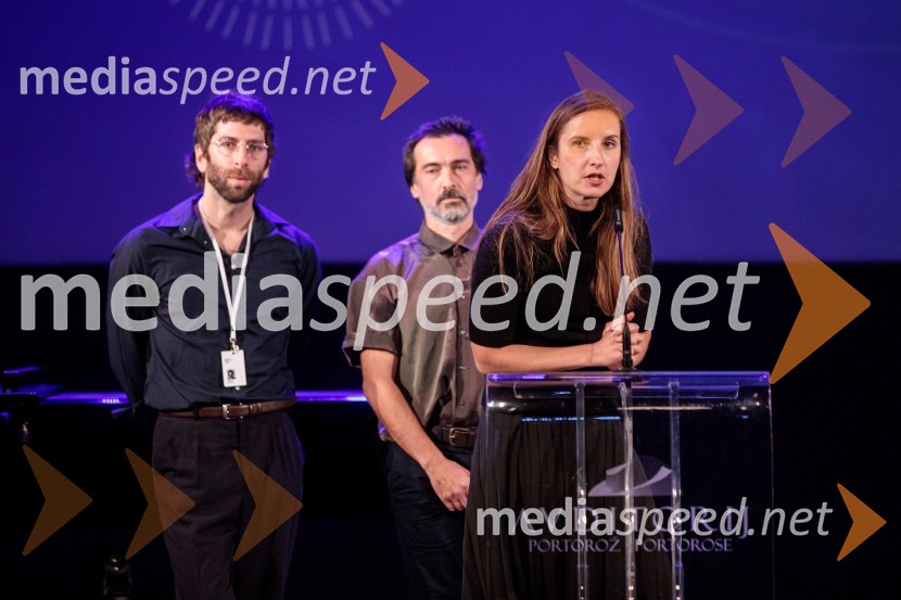  Matevž Jerman, režiser;  Miloš Tomić, režiser;  Urša Menart, režiserka25. festival slovenskega filma, zaključek festivala v Portorožu