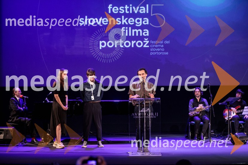  Urša Menart, režiserka;  Matevž Jerman, režiser;  Miloš Tomić, režiser25. festival slovenskega filma, zaključek festivala v Portorožu