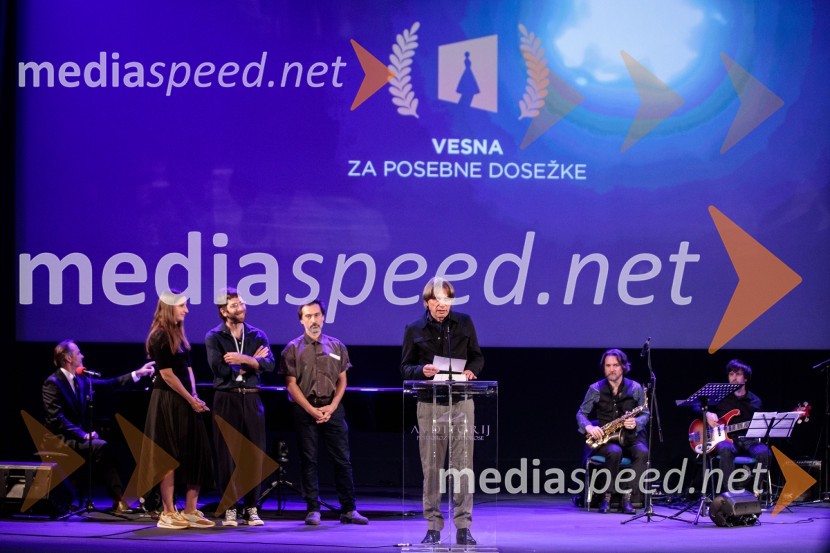  Urša Menart, režiserka;  Matevž Jerman, režiser;  Miloš Tomić, režiser;   Bojan Labović, scenarist in režiser, direktor, Festival Slovenskega Filma25. festival slovenskega filma, zaključek festivala v Portorožu