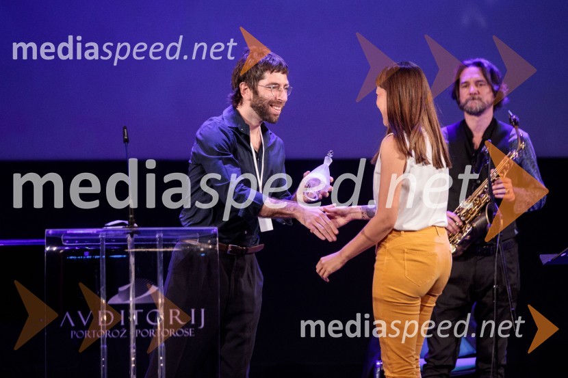  Matevž Jerman, režiser;  Lea Vučko, oblikovalka vizualnih komunikacij25. festival slovenskega filma, zaključek festivala v Portorožu