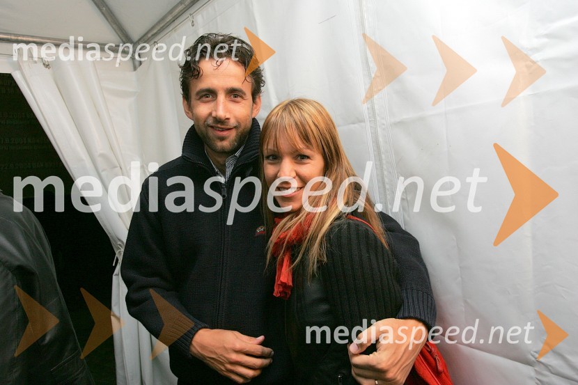 Podjetnik Uroš Razgoršek s soprogo EvoRadio center, koncert  2004