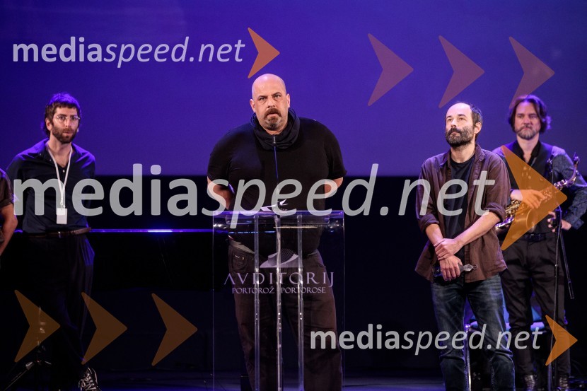  Matevž Jerman, režiser;  Miha Černec, producent;  Matjaž Ivanišin, režiser in scenarist;  ... 25. festival slovenskega filma, zaključek festivala v Portorožu