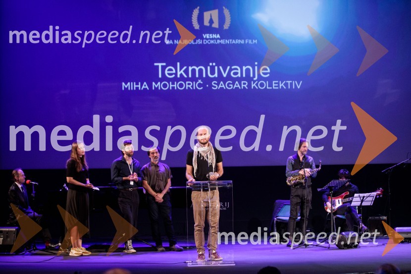  Urša Menart, režiserka;  Matevž Jerman, režiser;  Miloš Tomić, režiser;  Miha Mohorič, filmski ustvarjalec;  ... 25. festival slovenskega filma, zaključek festivala v Portorožu