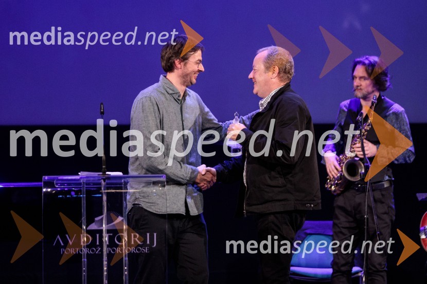  Darko Sinko, režiser;  Simon Tanšek, direktor fotografije25. festival slovenskega filma, zaključek festivala v Portorožu