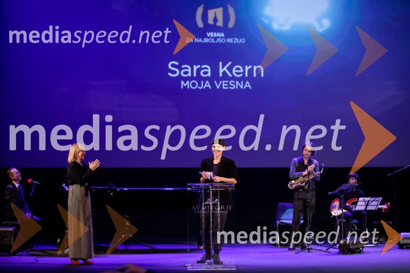  Nataša Bučar, direktorica, Slovenski filmski center;  Sara Kern, režiserka;  ... 25. festival slovenskega filma, zaključek festivala v Portorožu