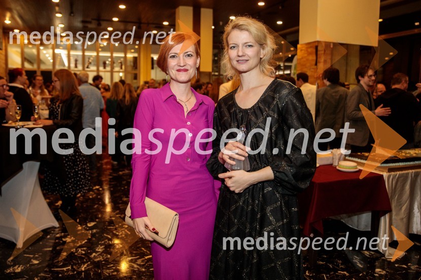 dr. Asta Vrečko, ministrica za kulturo;  Alenka Kraigher, igralka25. festival slovenskega filma, zaključek festivala v Portorožu