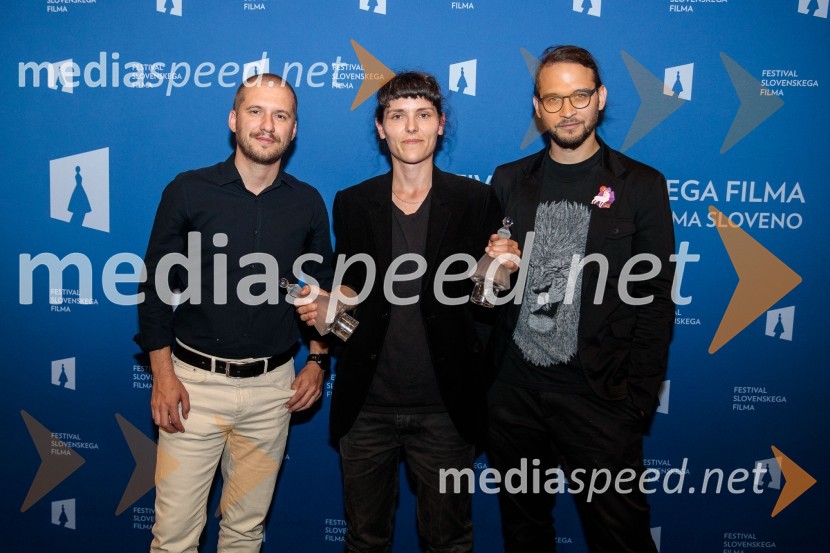  Rok Biček, režiser;  Sara Kern, režiserka;  ... 25. festival slovenskega filma, zaključek festivala v Portorožu