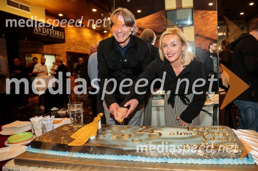   Bojan Labović, scenarist in režiser, direktor, Festival Slovenskega Filma;  Nataša Bučar, direktorica, Slovenski filmski center25. festival slovenskega filma, zaključek festivala v Portorožu