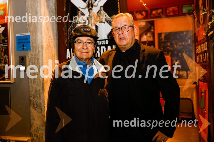  Mitja Rotovnik, nekdanji direktor Cankarjevega doma;  Robert Waltl, direktor, Mini teaterAmsterdam, premiera v Mini teatru