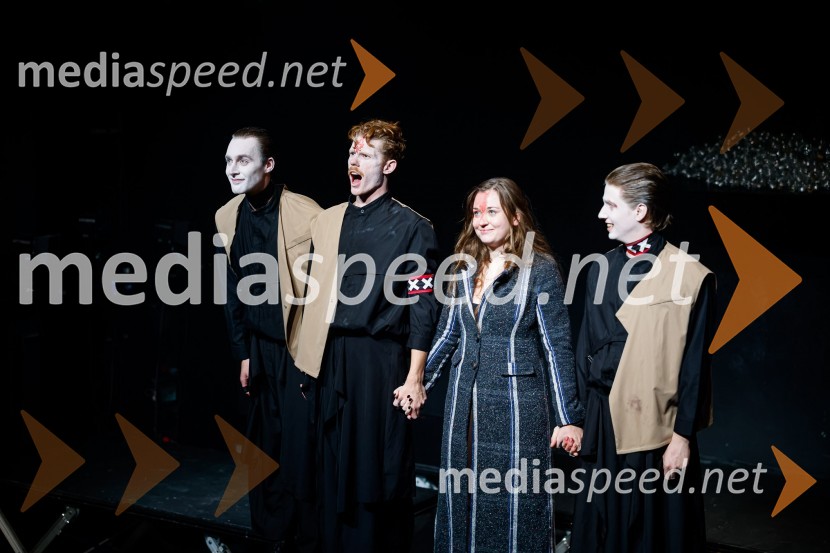  Luka Bokšan, igralec;  Borut Doljšak, igralec;  Nika Korenjak, igralka;  Timotej Novaković, igralecAmsterdam, premiera v Mini teatru