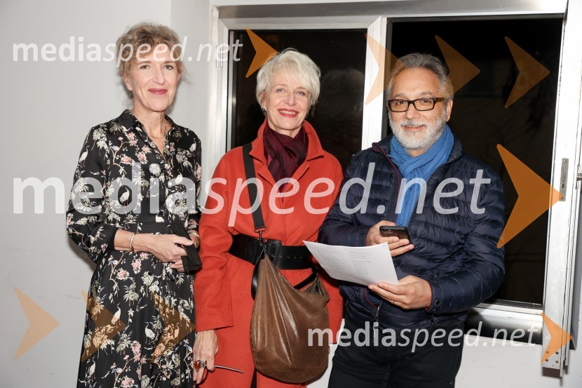  Vesna Jurca Tadel, ravnateljice SNG Drama Ljubljana;  Sanja Jurca Avcı;  Selçuk Avci, arhitektŽene v testu, premiera