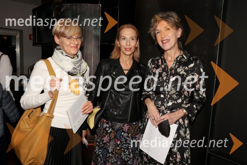  Barbara Orel;  Vilma Štritof, dramaturginja, Radio Slovenija;  Vesna Jurca Tadel, ravnateljice SNG Drama LjubljanaŽene v testu, premiera