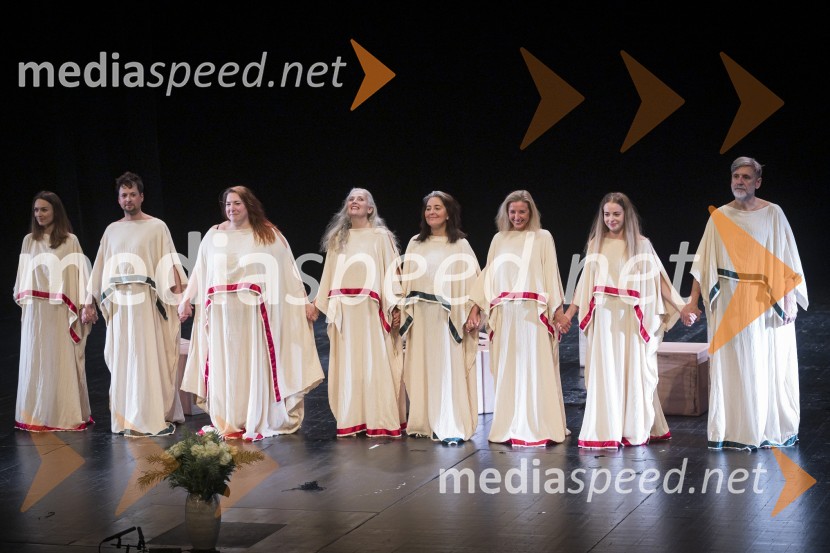  Arna  Hadžialjević, igralka;  Andrej Zalesjak, igralec;  Ana Facchini, igralka;  Dušanka Ristić, igralka;  Marjuta  Slamič, igralka;  Helena Peršuh, igralka;  Lara Fortuna, igralka;  Radoš Bolčina, igralecNeustrašne, premiera v SNG Nova Gorica