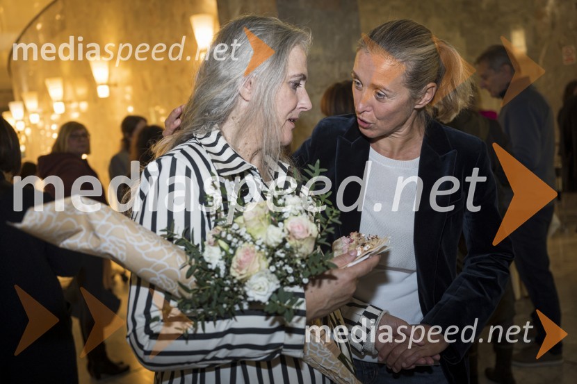  Dušanka Ristić, igralka;  Helena Peršuh, igralkaNeustrašne, premiera v SNG Nova Gorica