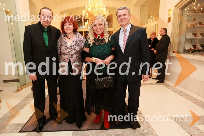 Bojan Polanec, Nevena Tea Gorjup, podjetnica,Irena Polanec, slikarka, Dragan Grgić, podjetnikZlatorog, premiera opere