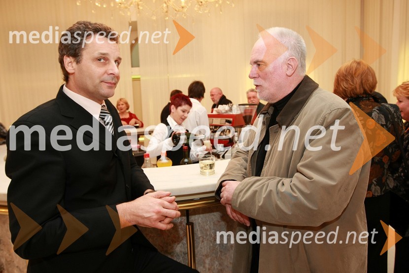 Danilo Rošker, direktor SNG Maribor, in Marko Gorjanc, namestnik ravnatelja SNG Opera in balet LjubljanaZlatorog, premiera opere