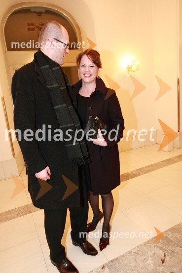 mag. Goran Klemenčič, državni sekretar na ministrstvu za notranje zadeve in njegova žena Nina Zidar Klemenčič, odvetnicaZlatorog, premiera opere