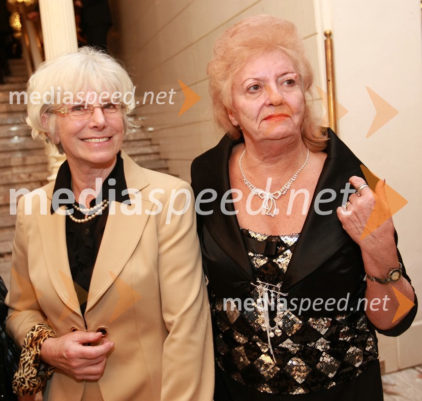 Lucija Parma, vnukinja Viktorja Parme in Veronika Klemenčič, Združenje univerzitetnih izobraženk SlovenijeZlatorog, premiera opere