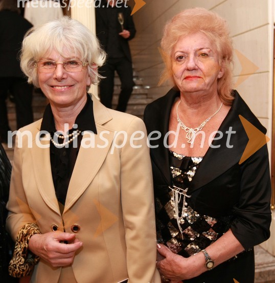 Lucija Parma, vnukinja Viktorja Parme in Veronika Klemenčič, Združenje univerzitetnih izobraženk SlovenijeZlatorog, premiera opere