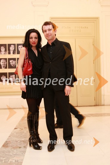 Tomaž Orešič, EFT Group in njegova žena TijanaZlatorog, premiera opere