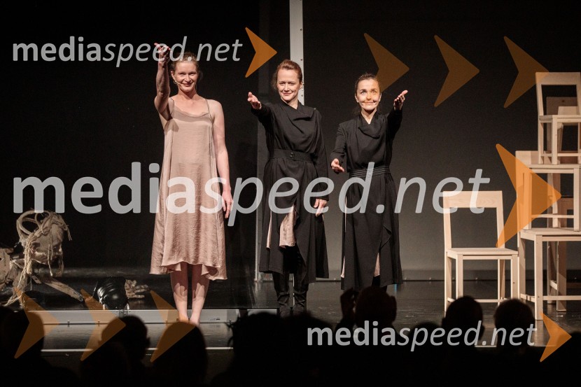  Špela Frlic, igralka;  Katja Povše, igralka;  Maja Kunšič, igralkaNevidna ženska, premiera