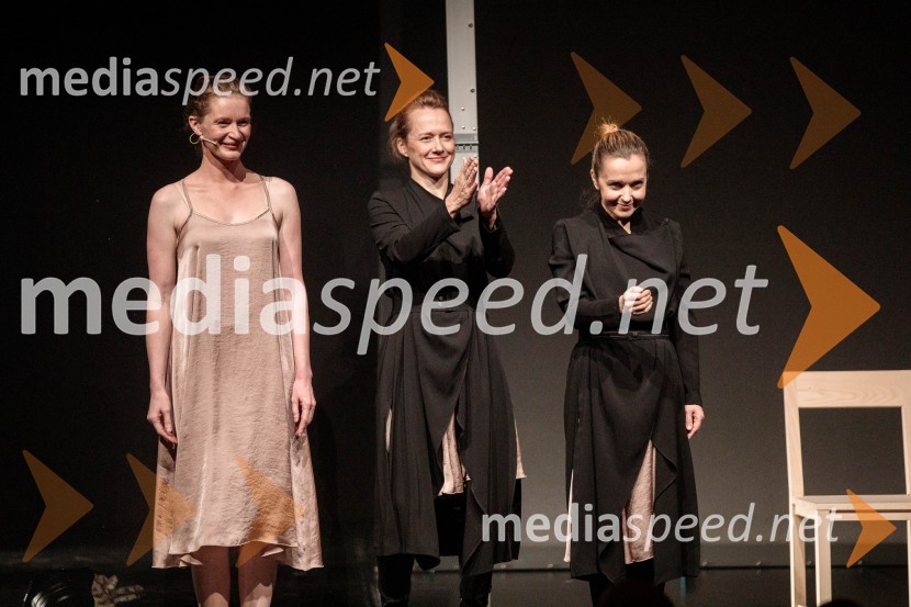  Špela Frlic, igralka;  Katja Povše, igralka;  Maja Kunšič, igralkaNevidna ženska, premiera