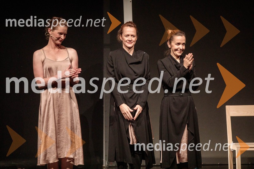  Špela Frlic, igralka;  Katja Povše, igralka;  Maja Kunšič, igralkaNevidna ženska, premiera