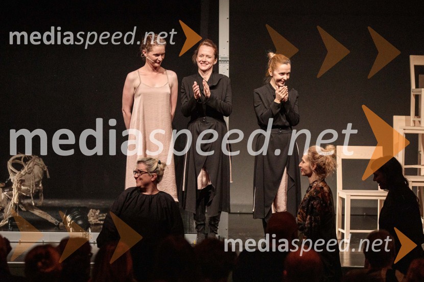  Špela Frlic, igralka;  Katja Povše, igralka;  Maja Kunšič, igralkaNevidna ženska, premiera