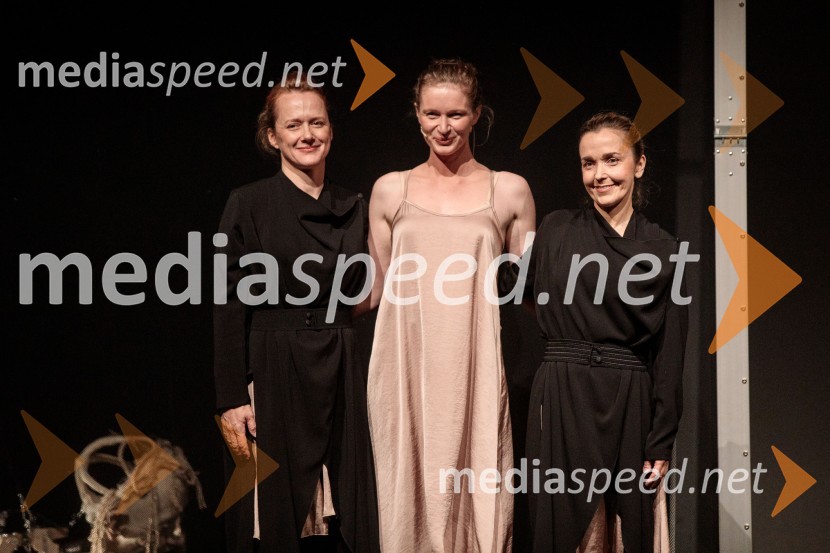  Katja Povše, igralka;  Špela Frlic, igralka;  Maja Kunšič, igralkaNevidna ženska, premiera