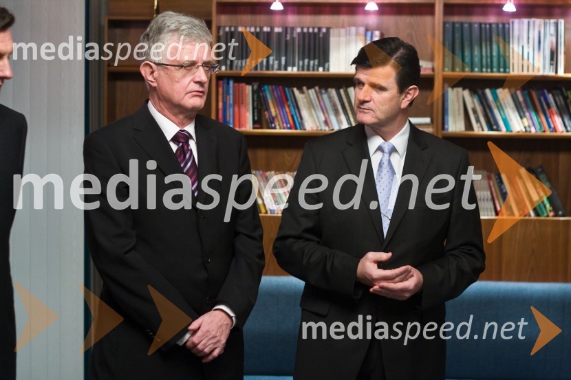Pavel Gantar, predsednik Državnega zbora RS in mag. Blaž Kavčič, predsednik Državnega sveta RSPodelitev Prešernovih nagrad 2009