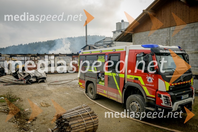 Zagorelo v podjetju za predelavo biomase