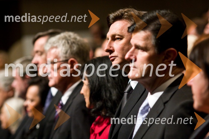Borut Pahor, predsednik Vlade RS in mag. Blaž Kavčič, predsednik Državnega sveta RSPodelitev Prešernovih nagrad 2009