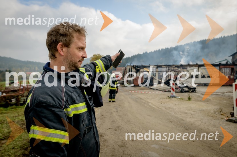 Zagorelo v podjetju za predelavo biomase