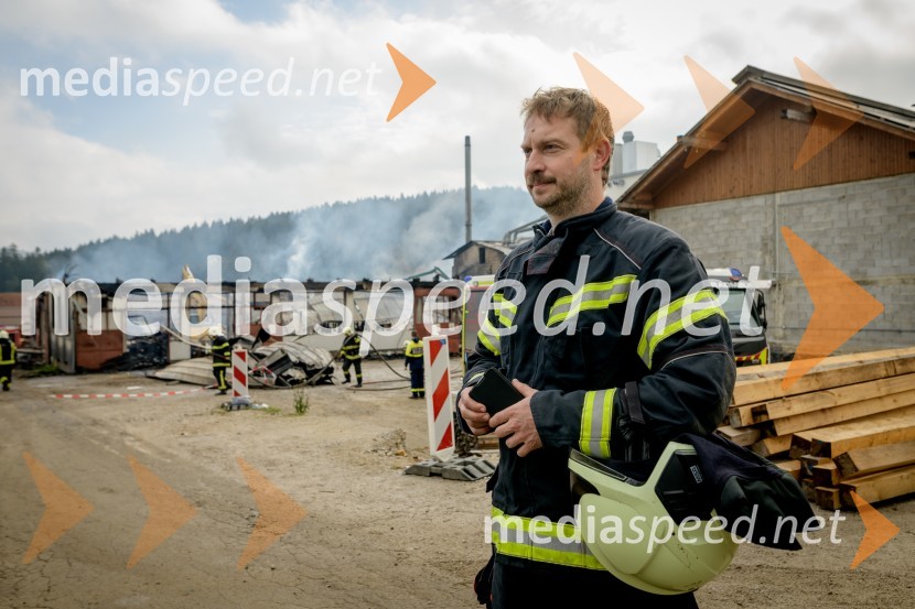 Zagorelo v podjetju za predelavo biomase