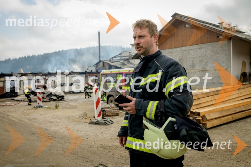 Zagorelo v podjetju za predelavo biomase