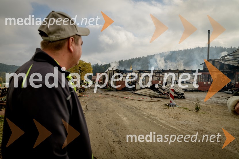 Zagorelo v podjetju za predelavo biomase