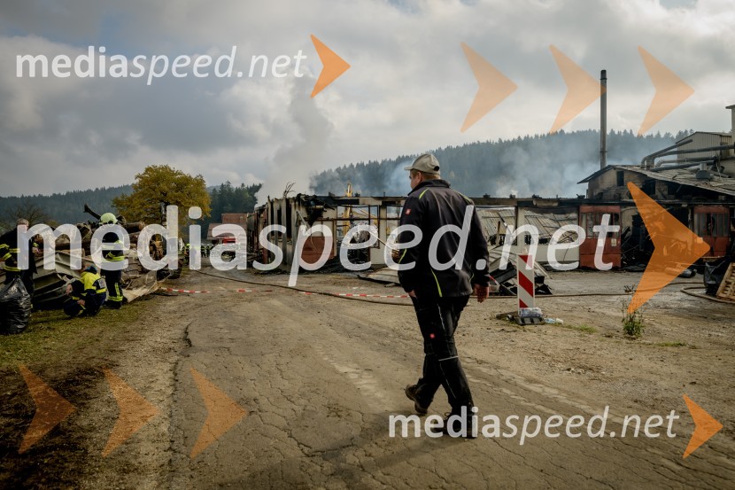 Zagorelo v podjetju za predelavo biomase