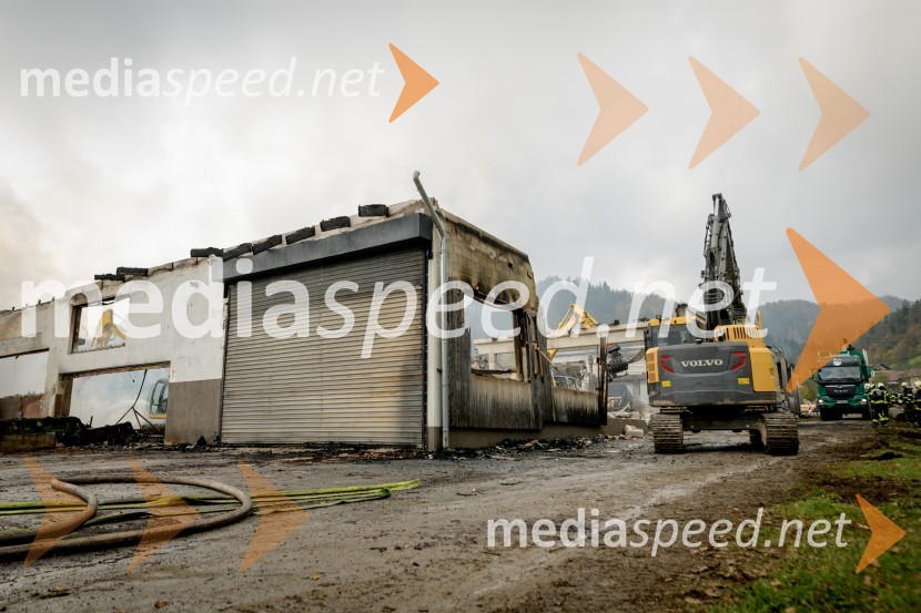 Zagorelo v podjetju za predelavo biomase