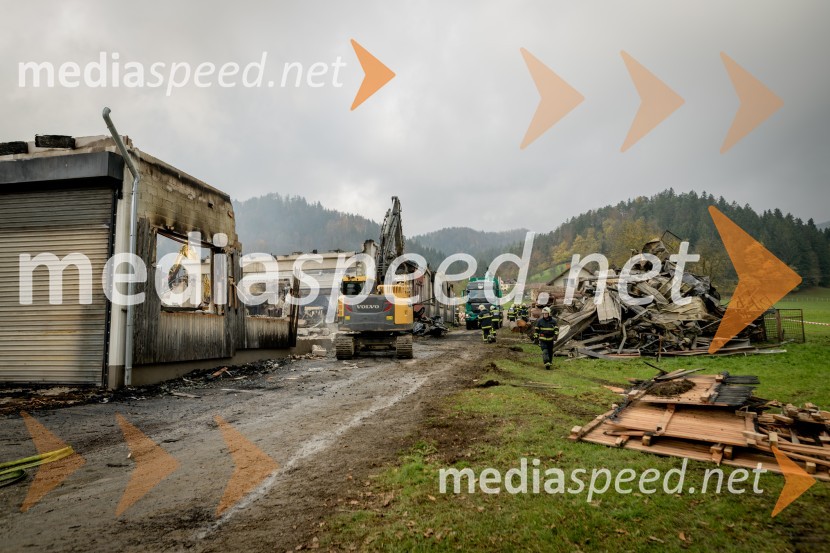 Zagorelo v podjetju za predelavo biomase