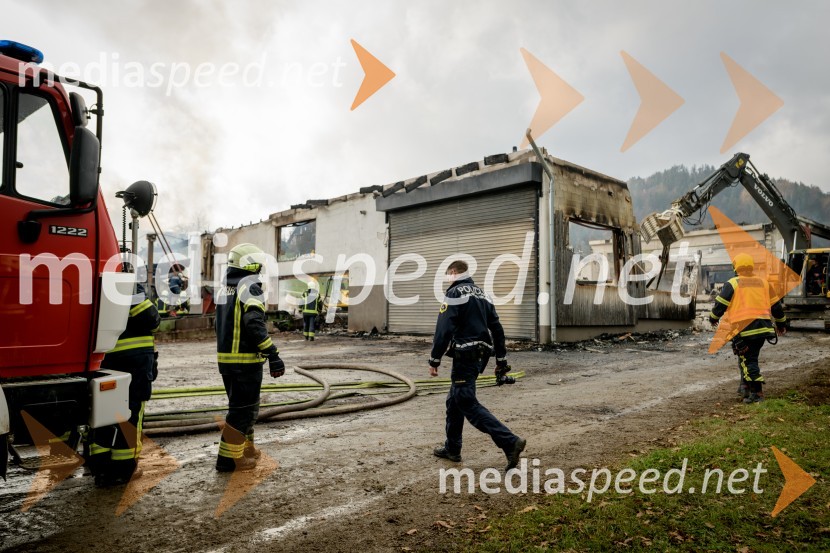 Zagorelo v podjetju za predelavo biomase