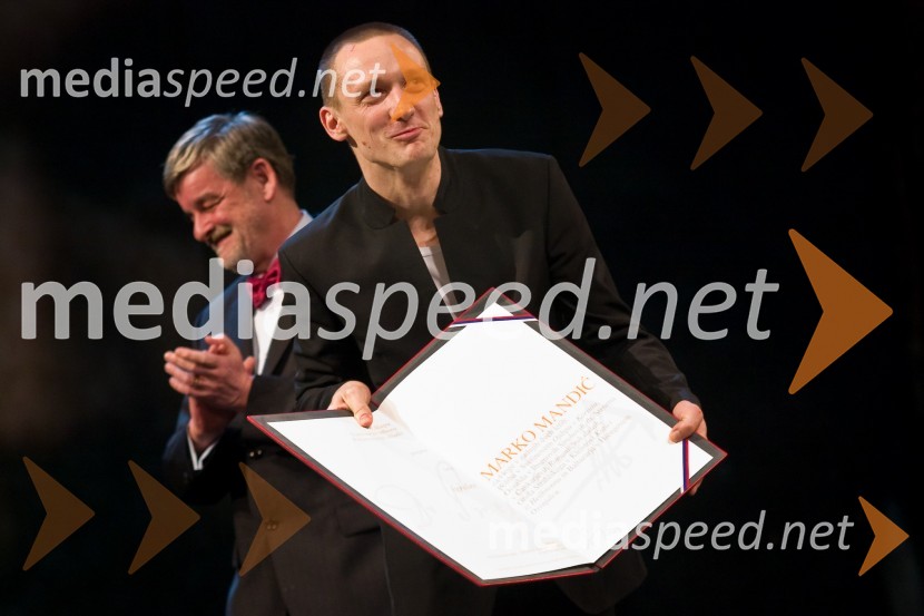 Marko Mandič, igralec in prejemnik Nagrade Prešernovega sklada 2009Podelitev Prešernovih nagrad 2009