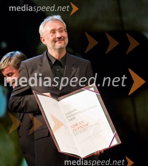Miran Zupančič, režiser in scenarist, prejemnik Nagrade Prešernovega sklada 2009Podelitev Prešernovih nagrad 2009