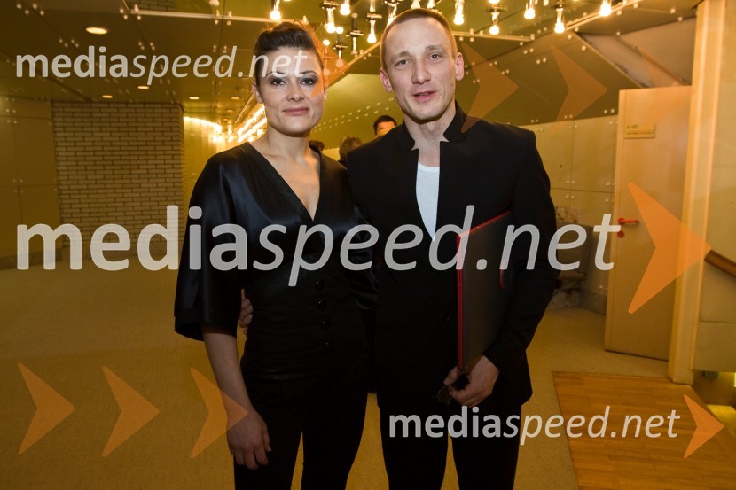 Pia Zemljič, igralka in Marko Mandič, igralec in prejemnik Nagrade Prešernovega sklada 2009Podelitev Prešernovih nagrad 2009