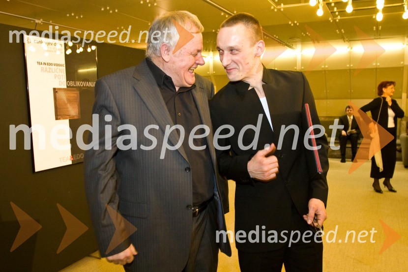 Evgen Car, igralec in Marko Mandič, igralec in prejemnik Nagrade Prešernovega sklada 2009Podelitev Prešernovih nagrad 2009
