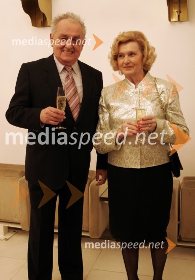 Prim. dr. Kurt Kancler, dobitnik Bob-a leta 2005 z ženo LeoRazglasitev Naj Mariborčanov 2005