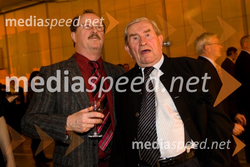 Tomaž Domicelj, pevec in Jurij Souček, igralecPodelitev Prešernovih nagrad 2009
