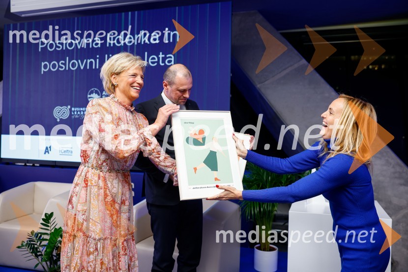  Aleša Mižigoj, direktorica Medex, d. o. o.;  Blaž Brodnjak, predsednik AmCham Slovenija, predsednik uprave NLB, Manager leta 2022.;  Ajša Vodnik, izvršna direktorica AmCham (Ameriška gospodarska zbornica)Poslovna liderka in poslovni lider 2023