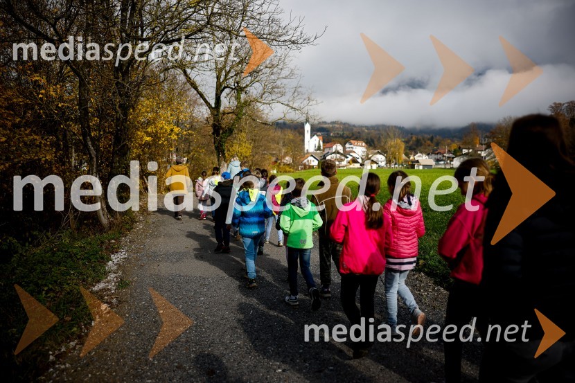 Otvoritev nove šolske poti od naselja Pangrščica do Trstenika