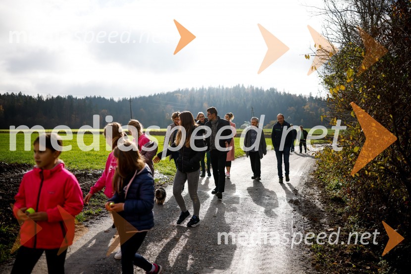 Otvoritev nove šolske poti od naselja Pangrščica do Trstenika
